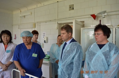 олег ярошенко находится в рабочей поездке в нижнеилимском районе 
