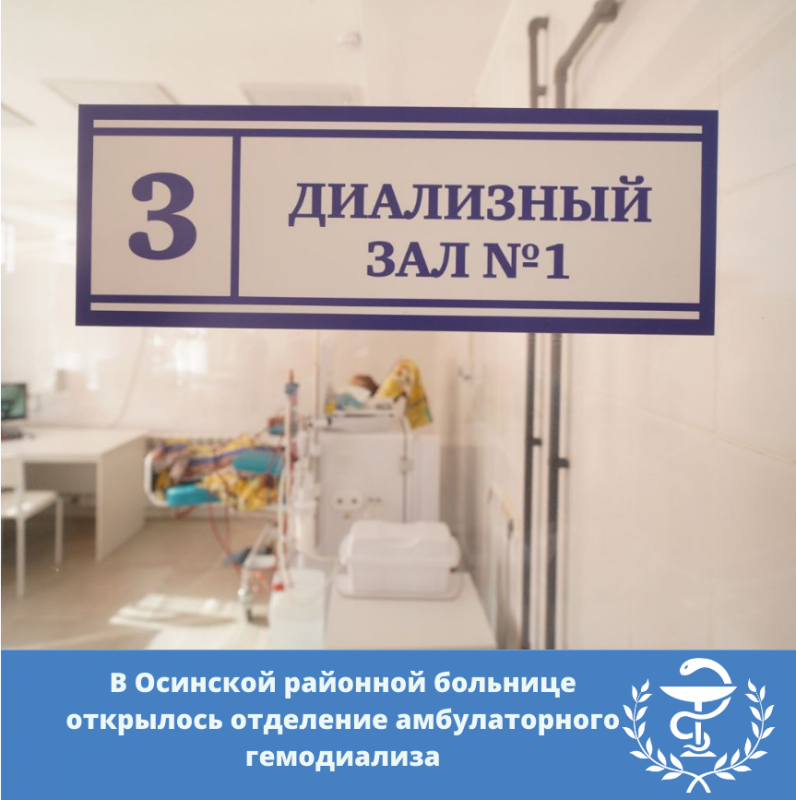 в осинской районной больнице открылось отделение амбулаторного гемодиализа